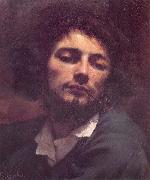 Gustave Courbet The man with a pipe painting